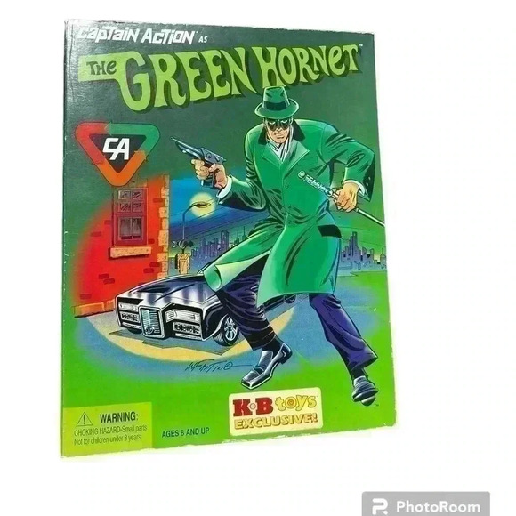 1998 CAPTAIN ACTION AS THE GREEN HORNET Playing Mantis KB TOYS EXCLUSIVE NIB - Picture 1 of 7